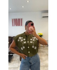 BLOUSE MANCHE OVERSIZE ECRU