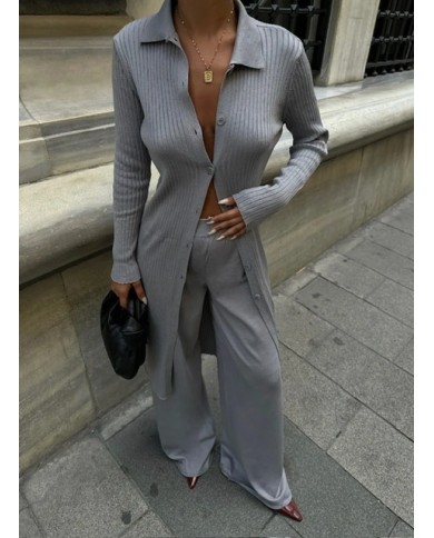 ENSEMBLE GILET GRIS