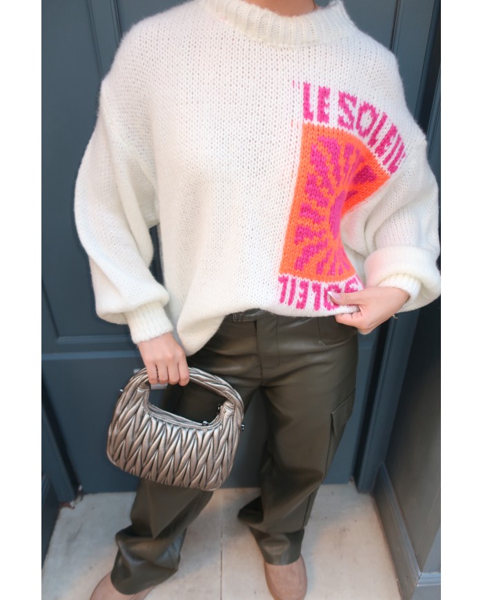 PULL SOLEIL BLANC