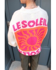 PULL SOLEIL BLANC