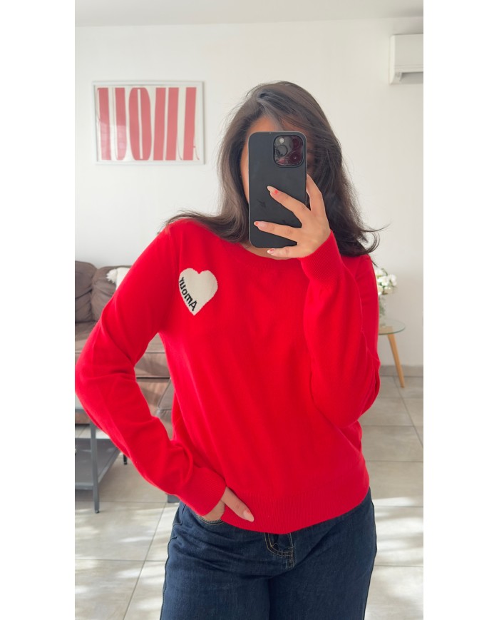 PULL AMOUR RED