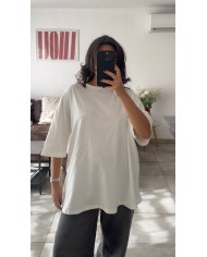 T-SHIRT OVERSIZE BLANC