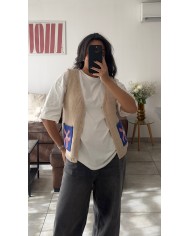 T-SHIRT OVERSIZE BLANC