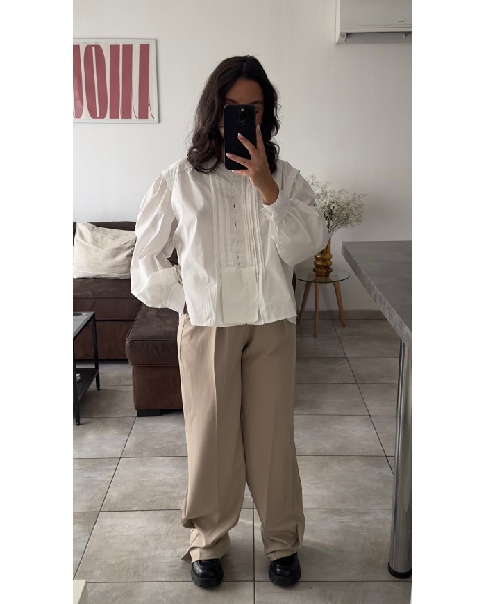 PANTALON ENSEMBLE TAUPE