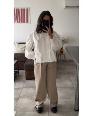 PANTALON ENSEMBLE TAUPE