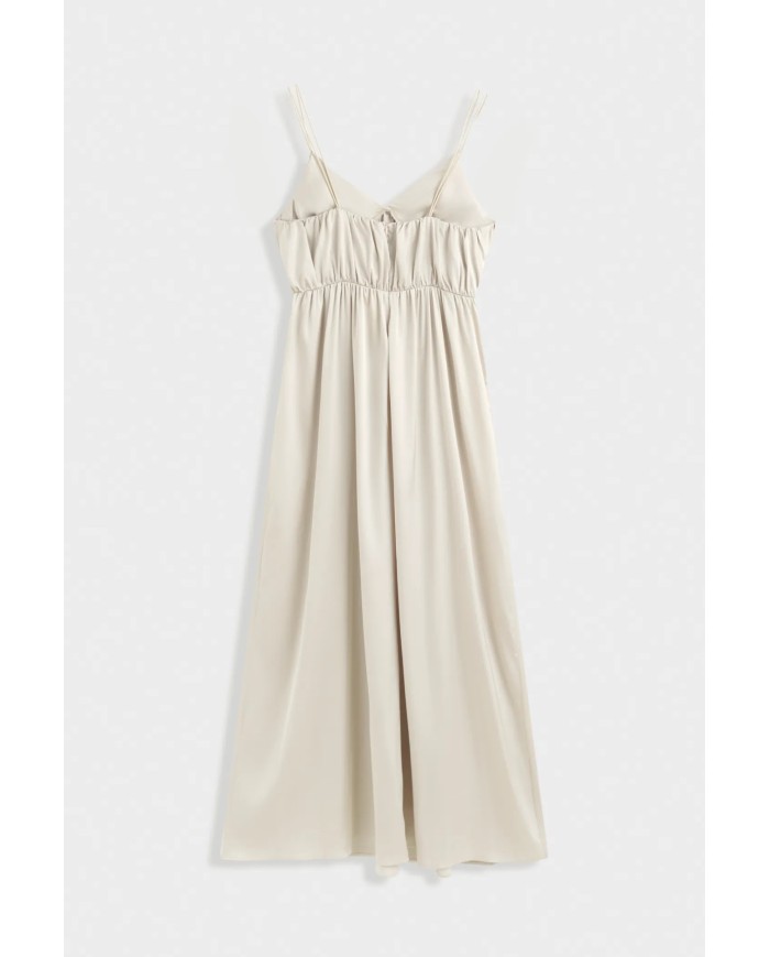 ROBE SATIN CHAMPAGNE