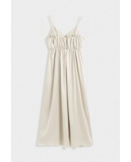 ROBE SATIN CHAMPAGNE