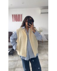 VESTE SANS MANCHE JAINE BEURRE