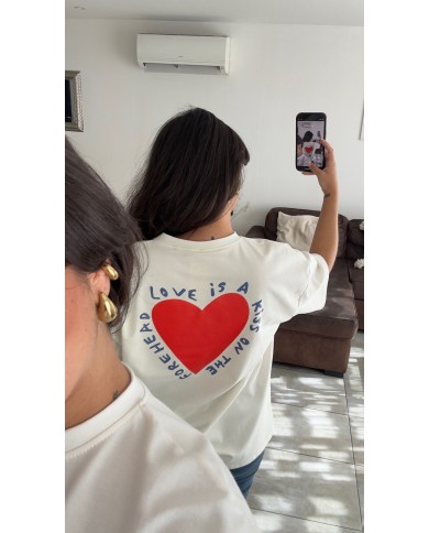 T-SHIRT CŒUR BLANC