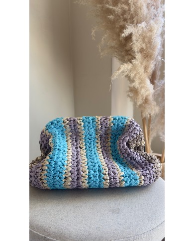POCHETTE MULTICOLORE EN OSIER