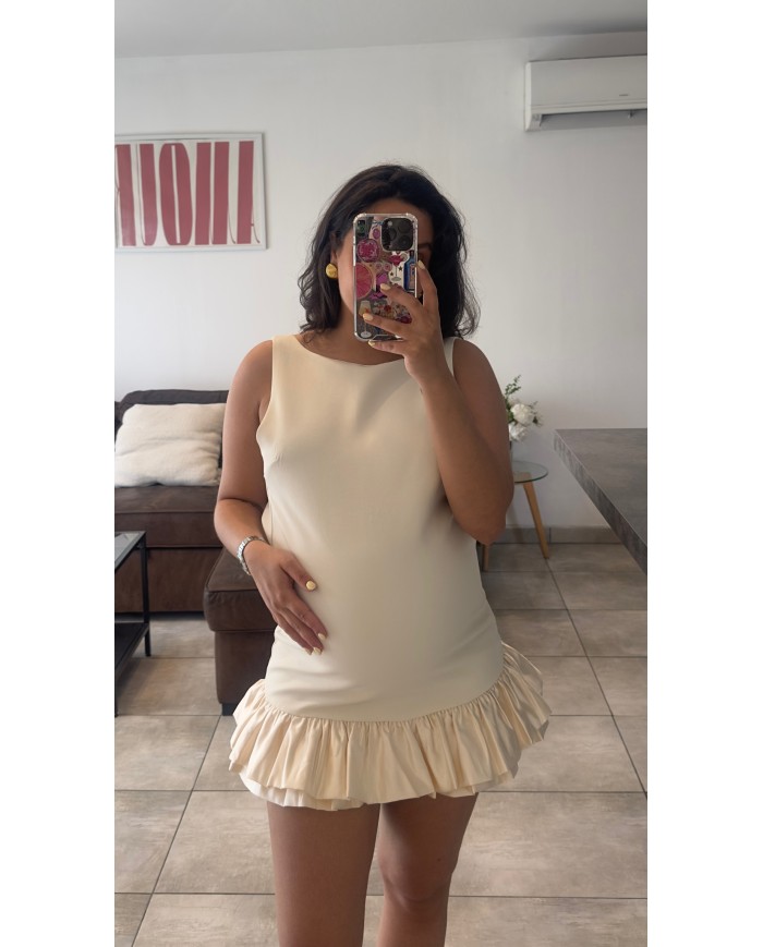 ROBE ZORA ECRU