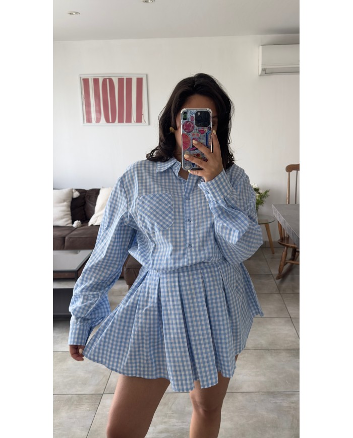 ROBE VICHY BLEU