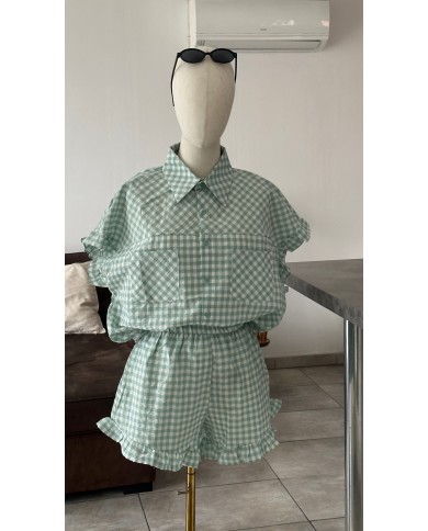 ENSEMBLE VICHY VERT