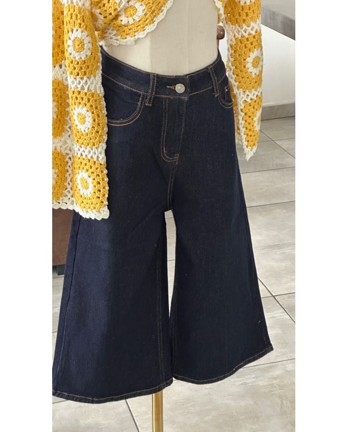 BERMUDA EN JEAN BRUT