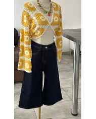 BERMUDA EN JEAN BRUT