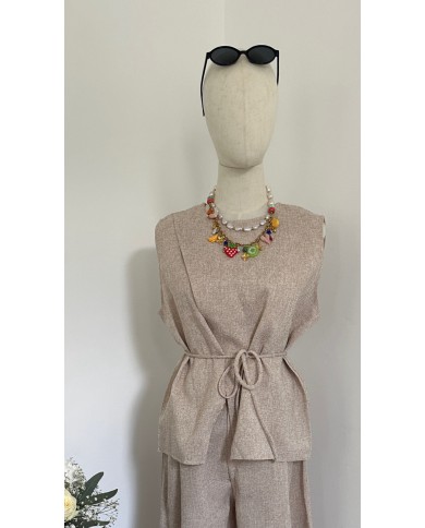 TOP ENSEMBLE BEIGE