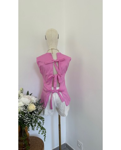TOP ELIE NOEUD ROSE