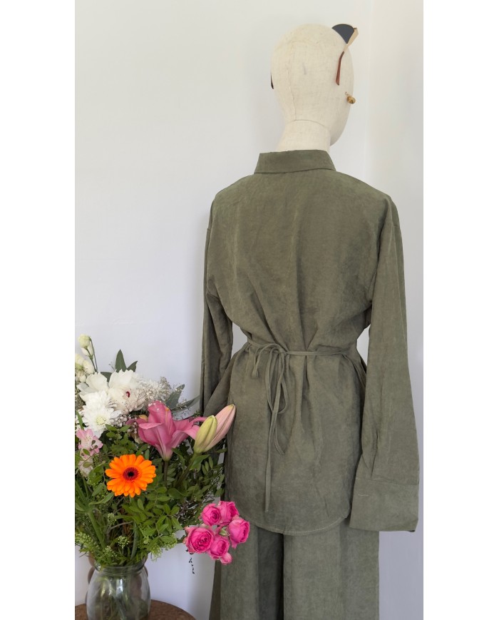 CHEMISE ENSEMBLE EMMA KAKI
