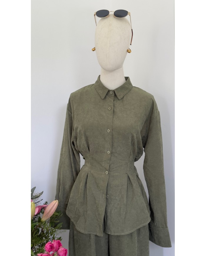 CHEMISE ENSEMBLE EMMA KAKI