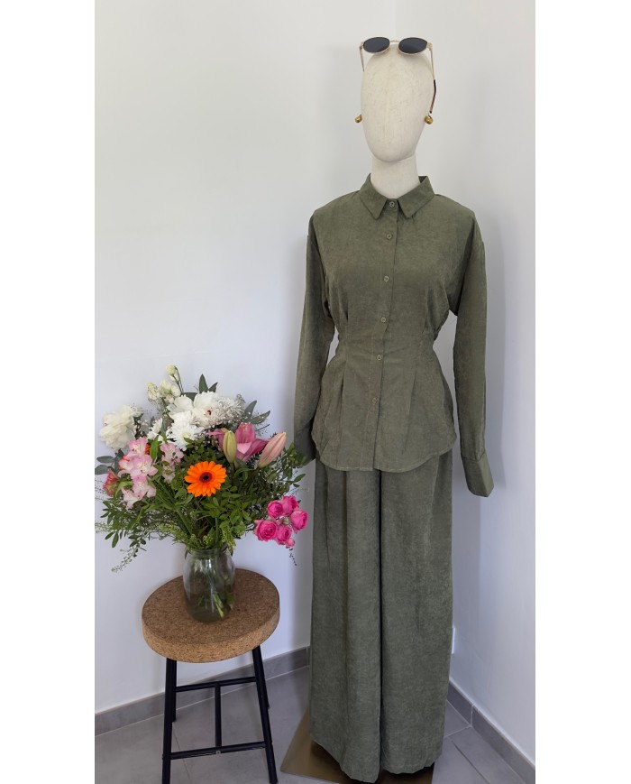PANTALON ENSEMBLE EMMA KAKI