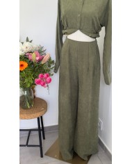 PANTALON ENSEMBLE EMMA KAKI