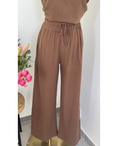 PANTALON ENSEMBLE LAETI CHOCO