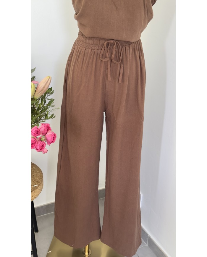 PANTALON ENSEMBLE LAETI CHOCO