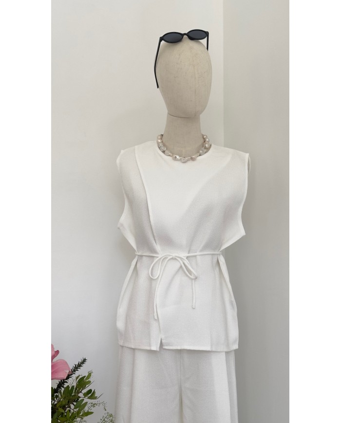 HAUT ENSEMBLE BLANC
