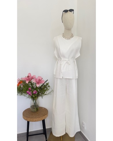 HAUT ENSEMBLE BLANC