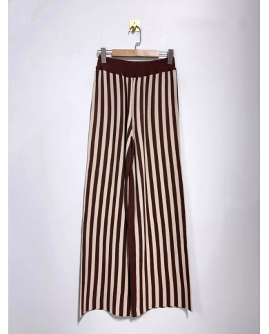 PANTALON ENSEMBLE EN MAILLE CHOCO