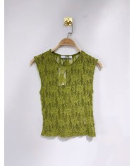 TOP EN DENTELLE GREEN