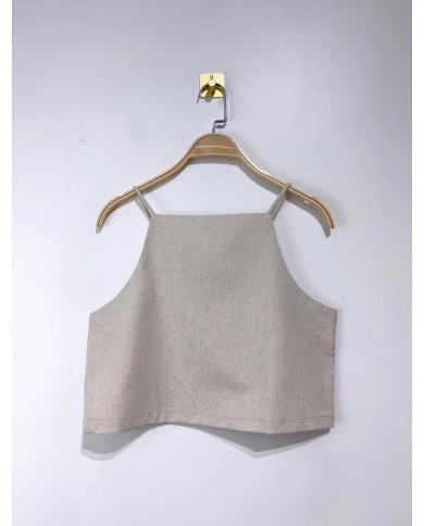 TOP EN LIN BEIGE