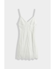 ROBE DOS NU PERLE BLANC