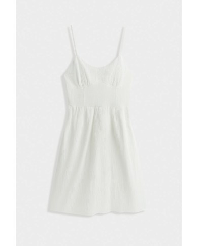 ROBE GAZ DE COTON BLANC