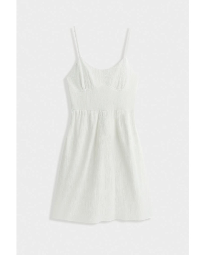 ROBE GAZ DE COTON BLANC