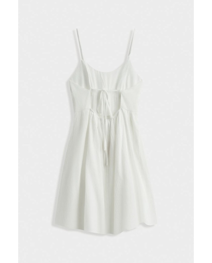 ROBE GAZ DE COTON BLANC
