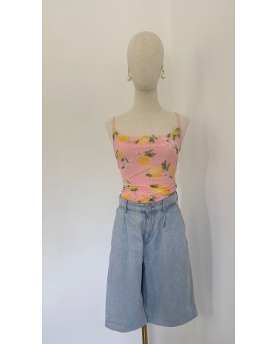 BODY EN TULE CITRON ROSE