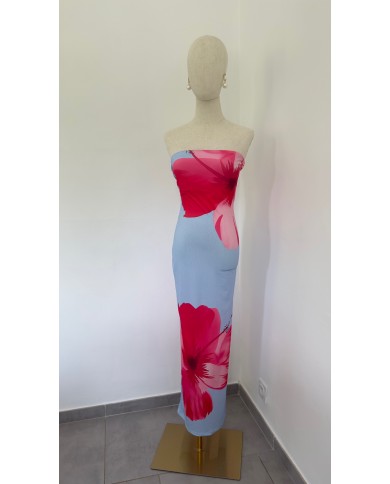 ROBE HAWAÏ BLEUE