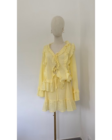JUPE ENSEMBLE COACHELLA JAUNE