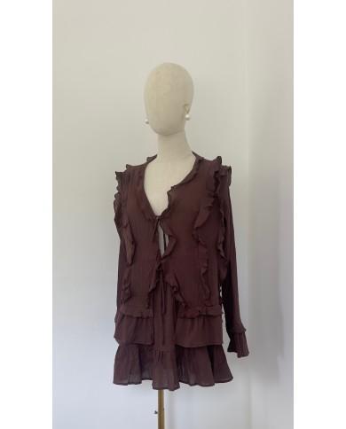 JUPE ENSEMBLE COACHELLA CHOCOLAT