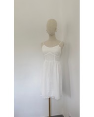 ROBE DOS NU PERLE ORANGE