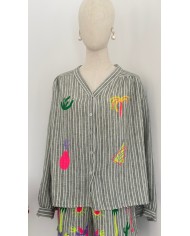CHEMISE ENSEMBLE SUNNY TROPIC KAKI