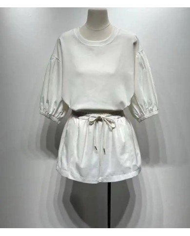 SHORT ENSEMBLE COTON BLANC