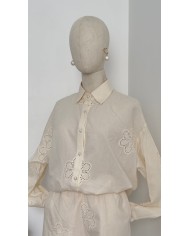 CHEMISE ENSEMBLE BRODERIE ANGLAISE