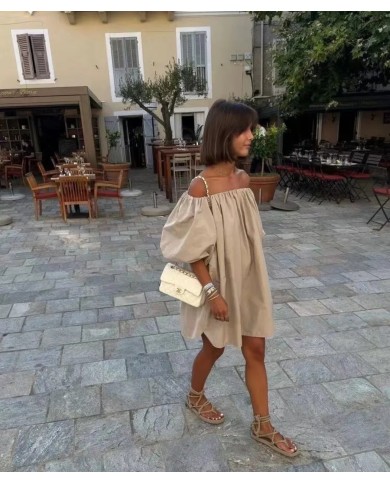 ROBE COL BATEAU SABLE