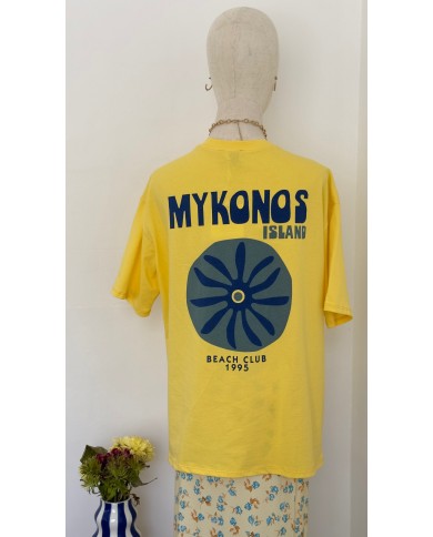 T-SHIRT JAUNE MYKONOS