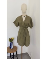 ROBE À RAYURES BLEU