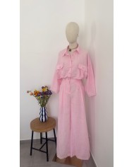 COMBINAISON ÉTÉ ROSE