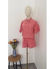 VESTE ENSEMBLE VIEUX ROSE