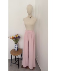 PANTALON ENSEMBLE VIEUX ROSE